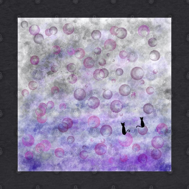 Wall of purple bubbles by Kcinnik